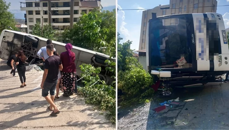 Ermenek’te tur otobüsü devrildi: 3’ü ağır 26 yaralı